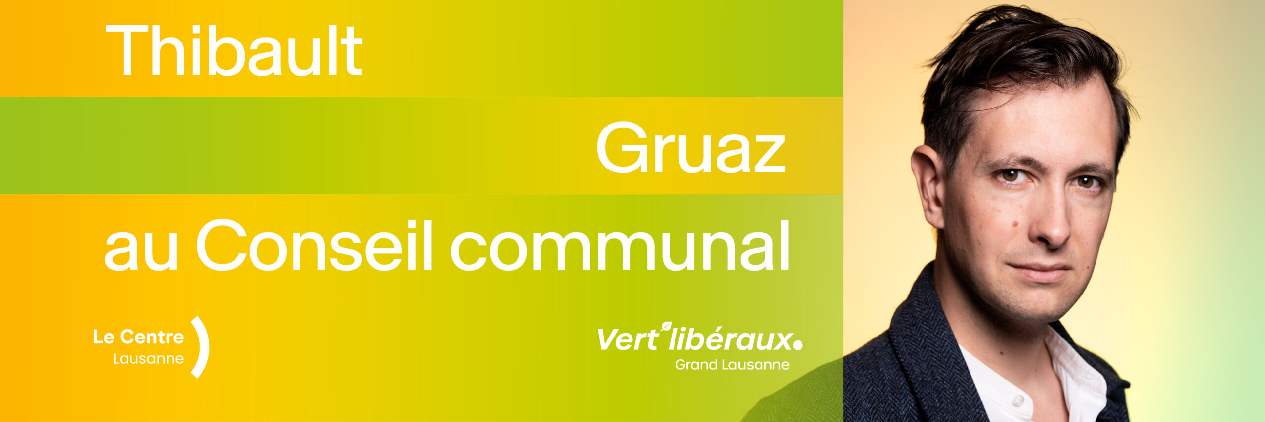 Thibault Gruaz au Conseil communal de Lausanne sur la liste 3